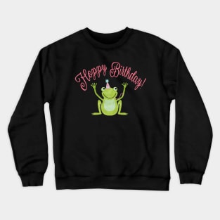 “Hoppy” Birthday Frog Crewneck Sweatshirt